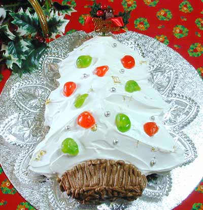 クリスマス・ツリーのケーキ