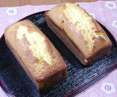 甘味料で作るパウンドケーキ